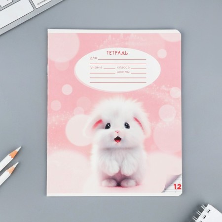 Notebook of 12 sheets in the roeer “September 1: Fluffy pets”, covered cardboard, block No. 1, 5 species mix-4