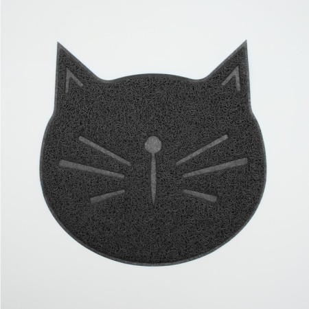 2-in-1 rug for a bowl/animal toilet 38 x 38 cm gray-2