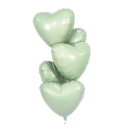 Foil ball 19 "olive", heart-1