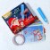 3D handle "New Year" set of PCL plastic, mod. Pn005, blue color
