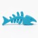 Chewing toy "plankton", TPR, 12.5 cm, blue