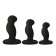 A set of anal bushings Nexus is black, 3 pcs.