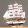 The ship "Bonavventer" with white sails, the White Corps, 49*10*43cm