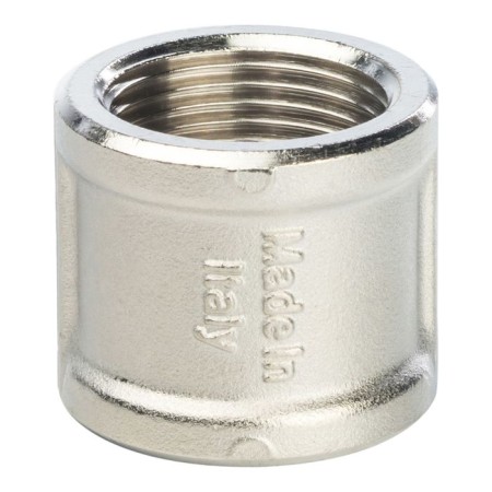 The coupling Stout SFT-0006-003434, 3/4 ", internal/internal carving, nickelled brass