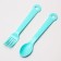 Feeding set: bowl, jerk, fork, spoon, color mix