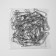 Carabiner wire, iron, 43 × 14 mm, Todshchina - 3.5 mm, silver color, price per 1 piece