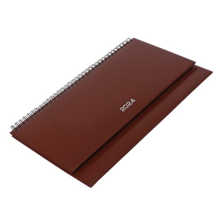 Dated 2024, 294 x 142 mm, 64 sheets, on the crest, Attomex.orion, solid boumvinyl cover, block 70 g/m2, brown-1