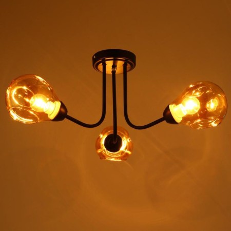 Chandelier 1089/3BK 40W E27 Black 54x54x26 cm Bayerlux-2