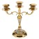Brass Candlestone for 3 candles "Bavaria" 23 cm.