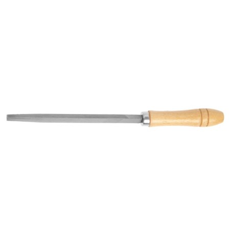 Tundra file, trihedral, steel U10, wooden handle, No. 2, 150 mm-1