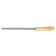 Tundra file, trihedral, steel U10, wooden handle, No. 2, 150 mm