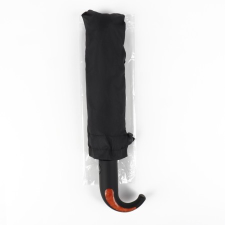 Semi -automatic umbrella "monoton", 3 additions, 8 spokes, r = 49 cm, black color-13