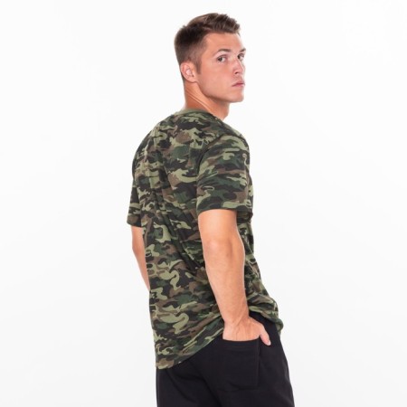 T -shirt male camouflage spots, khaki color, size 46-2