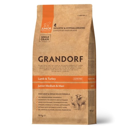 Grandorf Junior dry food for puppies, lamb/turkey, low -grain, 10 kg