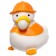 Rubber toy for the bath "Duckling with a bubble", 6 cm., Color mix, crush me