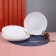 Deep plate Arya Home Shell, 6 pcs, white color