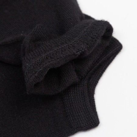 Women's socks shortened Minaku: Premium color black, size 36-37 (23 cm)-1