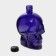 Glass bottle "Skull", 0.77 l, color purple color
