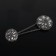 Decorative fastener, d = 2.5/3 cm, black color