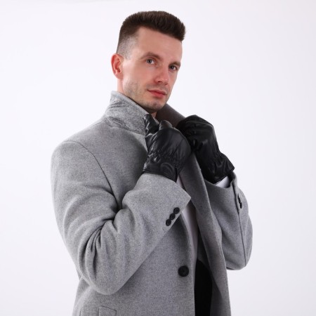 Gloves male, dimensionless, with insulation, black color-3