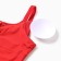 Swimsuit Asselled female minku color red, size 42
