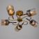 Marsy chandelier 5he27 40W black and gold 60x60x27 cm Bayerlux