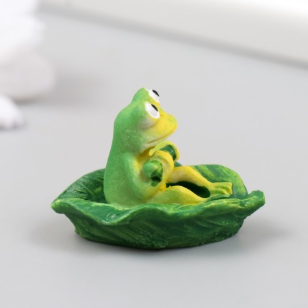 Figure for Florarium Polystone "Frog in the Last Lastochka" 4x3.5x3 cm-3