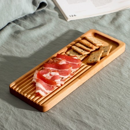 Defense board for feeding and serving with the ADELICA menage, 28 × 10 × 1.8 cm, birch-1
