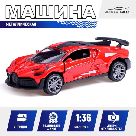 Autograd Metal Metal "coupe", 1:36, inertia, doors open, red color