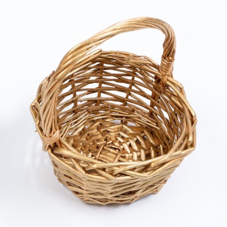 A set of baskets, 3 pcs, 25 × 12/29 cm, 21 × 10/25 cm, 17 × 9/20 cm, willow-4