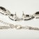 Set 2 objects: earrings, necklace “flowering” royal, white-gray color in silver
