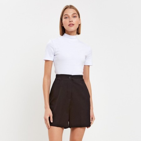 Women's T-shirt Minaku Slim Fit: White color, rr 42