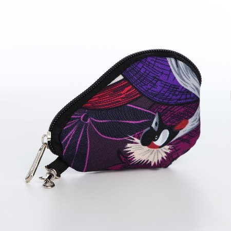 A backpack - a bag, Erich Krause, a wallet from textiles, artificial leather, purple color-4
