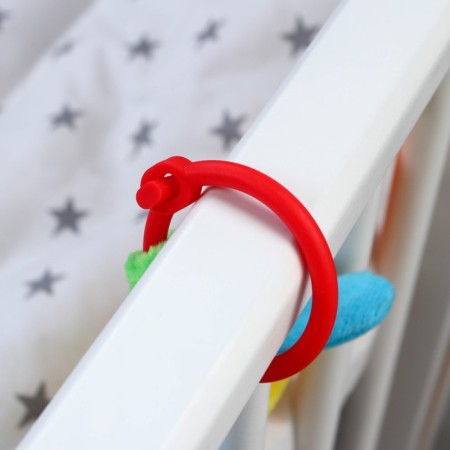 Stretching - Soft rattle on the crib/stroller "Best Friends", Baby Me-11