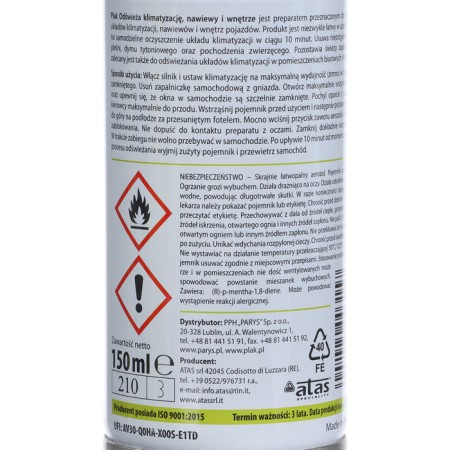 Plak Airclim air conditioning cleaner, mint, 150 ml-7