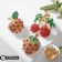 Brooch "Berries", Mix shape, red-green color in gold