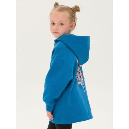 Sweatshirt for girls, height 98 cm, blue color-2