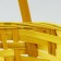 Wicker basket, d21 x 10/34 cm, yellow, bamboo