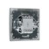 Luazon Lighting "Antei" switch, 10 A, 1 key, with backlight, hidden silver