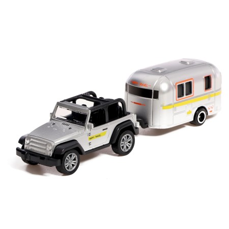 Metal machine "Autotur", with a trailer, color mix-10