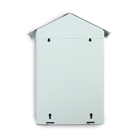 Mail box with a lock, vertical, "house", gray-10