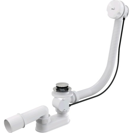 ALCAPLAST A51B bath siphon, automatic set, length 57 cm, white