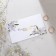 Invitation to the wedding "Lilia", with embossing, 12 x 7 cm