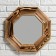 Enemy mirror, pine, firing, 53 × 53 cm