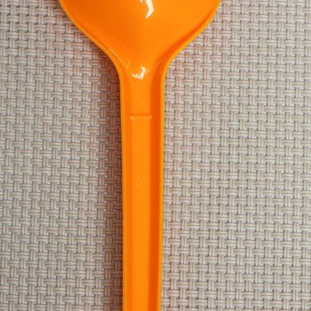 Set of plastic disposable tablespoons, 16.5 cm, 12 pcs, yellow color-4
