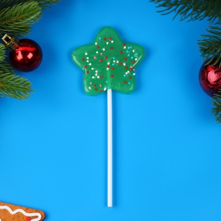 Caramel Lollice on Sahara, with decor "Festive confetti", assorted, 24 g-1