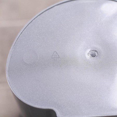 A bucket with a floating lid, 8 l, white/gray color-4