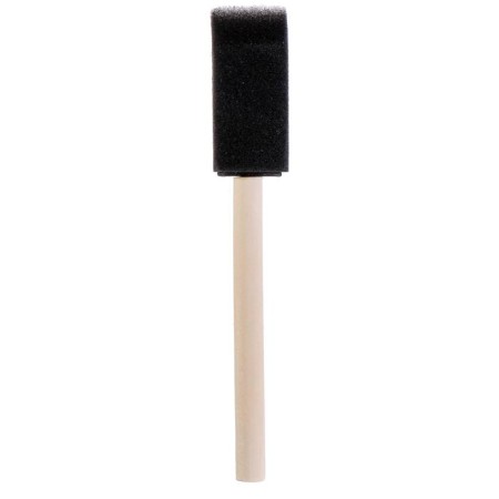 Sponge brush flat zhk 25 mm, foam rubber, wooden handle