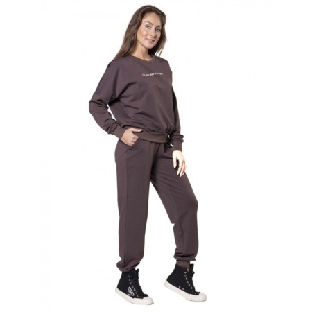 Women's suit I am Very Glad to See You, size 52, brown color-1