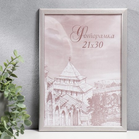 Photo frame Pine C14 silver 21x30 cm (plastic screen)
